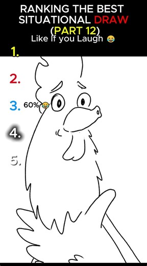 If you laugh at #1, you OWE me a sub! 📉😱 Ranking Best Situation Draw (Part 12) #shorts #aura #funny