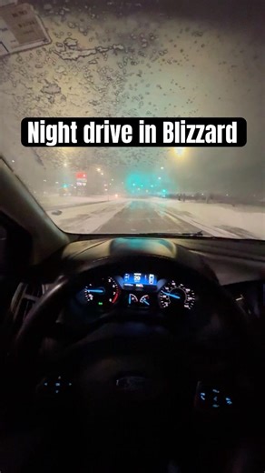 Blizzard drive #4kdriving #automobile #americancity #relaxingdrive #fargond