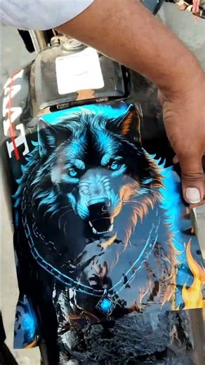 Splendor Tanki sticker #nonfollowers #automobile #modificition #art #viralshort #splendor #drawing