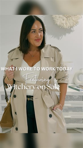 Nadia Baker | What I wore to work today!!! Classic Trench From @witcheryfashion in the colour oak I’m wearing the size 14 - it is oversized!!! Crop... | Instagram