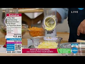 Kitchen HQ Speed Grater and Slicer with Suction Base