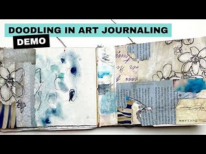 Art Journal Process Video with Mixed Media Collage