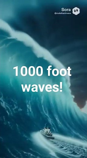 Storm chasers vs 1000-Foot Waves in Category 6 Hurricane North Atlantic!