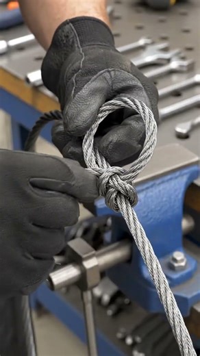 how to braid a loop in steel cable
