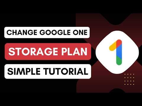 Google One: How to change your Google One storage plan