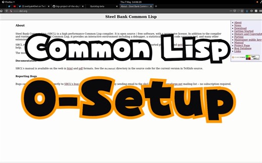 Common Lisp Tutorial 0_ Setup