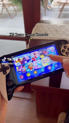 Check out the X9 5.5 Inch Screen Handheld Game Console! Amazing design with tons of preloaded emulators for classic retro gaming.Power it on and start playing instantly! #fyp #tiktokshopfinds #tiktokmademebuyit #retrogaming #gameconsole