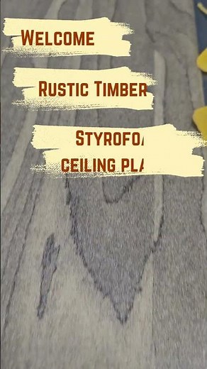 Styrofoam Ceiling Planks to Cover Popcorn Ceilings | New Rustic Timber Finish