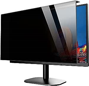 JCSKY 18-20 Inch Computer Monitor Privacy Screen Filter, Hanging Acrylic Screen Protector Anti Glare Eye Protection for Diagonal 18.5, 19.4, 19.5, 20.5 Inch Widescreen Desktop PC ​Monitor