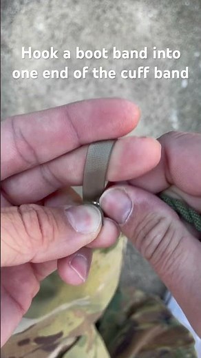 How to permanently blouse your military trousers - turn your Army pants into joggers