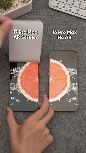 FLOLAB Anti-Reflective Protector on iPhone 17 Pro Max(Under Strong Light) #asmr