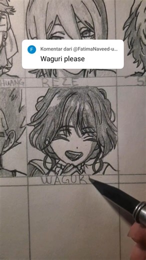 Drawing Waguri Face Cute Easy #shorts #waguri #thefragrantflowerbloomswithdignity