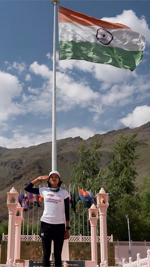 Completed the Kargil Vijay Run from Galwan to Kargil War Memorial in honour of our Bravehearts, carrying their courage every step of this challenge. #KargilVijayRun #GalwanToKargilUltra #KVDRajatJayanti #25YearsofKargilVijay | Sufiya Sufi Runner