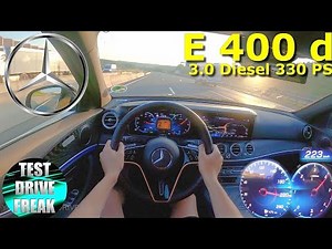 2021 Mercedes E 400 d T-Model All-Terrain 4Matic 330 PS TOP SPEED AUTOBAHN DRIVE POV