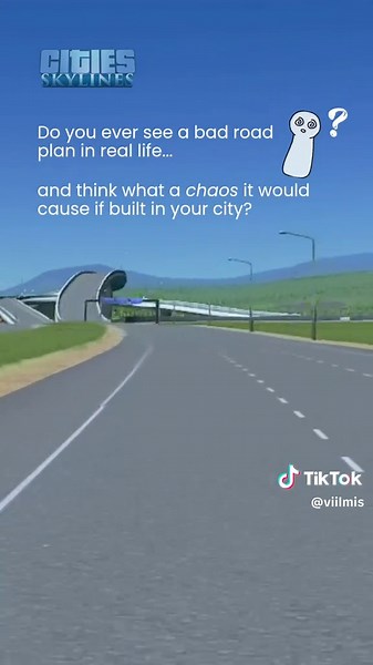 and how it always sucks in real life too... no wonder they need cs1 to help! #cs1 #citiesskylines #traffic #cozygaming #citybuilding #gamer #gaming #badroad #intersection