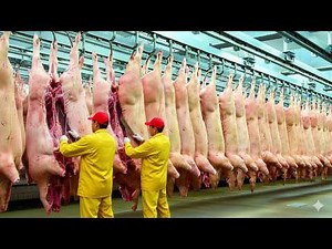 Inside the Modern Pork Factory 🐖Pork Meat Mass Production 🏭 Full Process