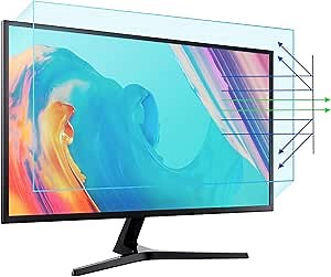 F FORITO 32 Inch Anti Blue Light TV Screen Protector, Anti Glare Blue Light Blocking Screen Filter Compatible with 32”TV with 16:9 Aspect Ratio
