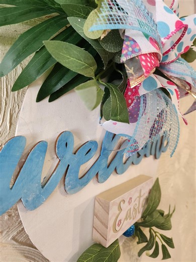 Hand crafted Happy Easter sign