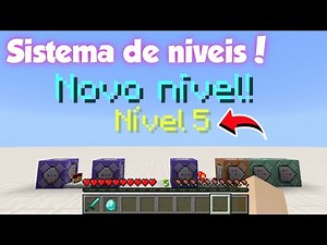 Como Fazer SISTEMA de NÍVEIS no Minecraft!