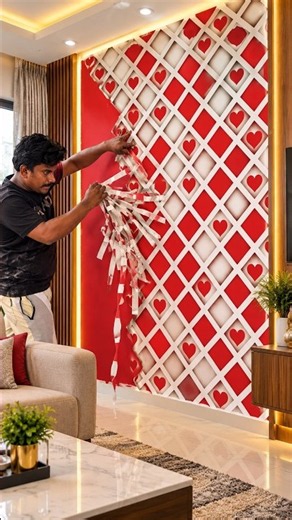 Tape design 3D Geometric Wall
