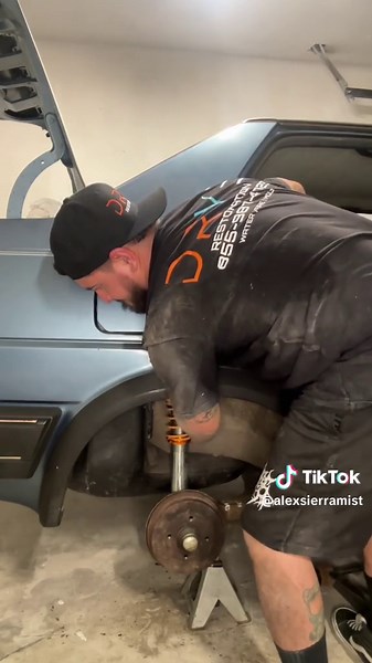 Coilover install ✅ #carsoftiktok #cars #mk1 #mk2 #mk3 #mk4 #vw #volkswagen #jetta #fy #fypage #fypシ゚viral #coilovers #install #beforeandafter