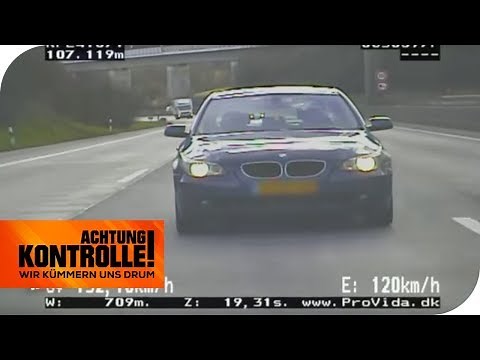 Autobahnpolizei fasst Raser: Fliegender Holländer im 5er BMW! | Achtung Kontrolle | kabel eins