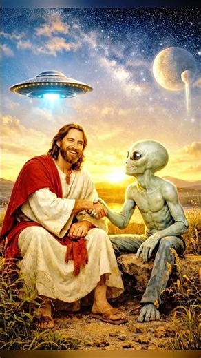 What If Jesus Met an Alien🛸✝️ The Truth Will Shock You#jesusshorts