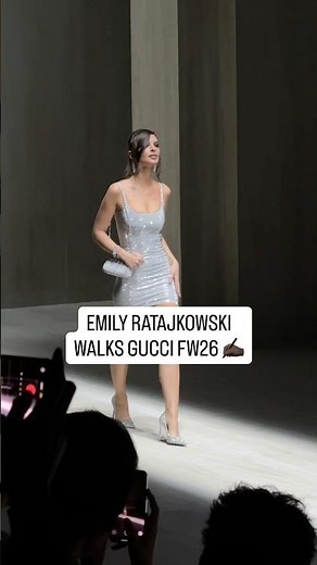 Emily Ratajkowski Walks Gucci FW26 By Demna