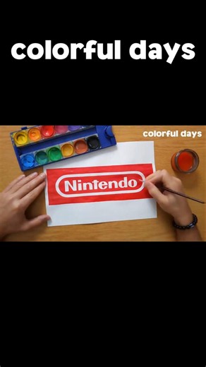 Nintendo logo painting