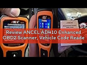 Review ANCEL AD410 Enhanced OBD2 Scanner, Vehicle Code Reader for Check Engine Light, Automotive OBD