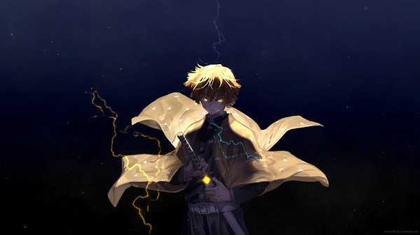 Zenitsu Thunder Hashira Kimetsu No Yaiba Live Wallpaper - MoeWalls