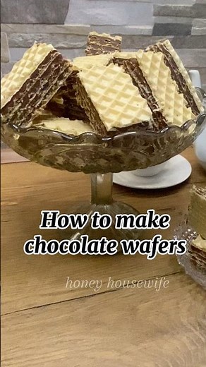 How to Make Crispy Chocolate Wafers! 🍫🍪 Easy & Delicious Recipe