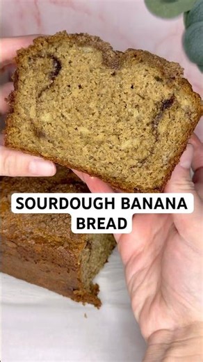 Sourdough Banana Bread! Recipe in description ❤️