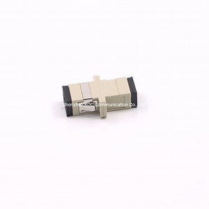 [Hot Item] SC/PC Single Mode Simplex Fiber Adapter with Flange
