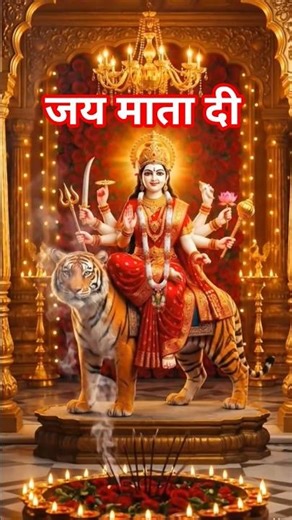 🙏 मां शेरावाली आई 🔥 सबकी मनोकामना पूरी करेंगी 🦁✨ #shorts #jaimatadi #sherawalimaa #viralshorts