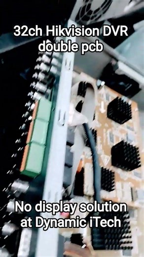 Hikvision DVR repairing 32channel double pcb #cctv #cctvcamera
