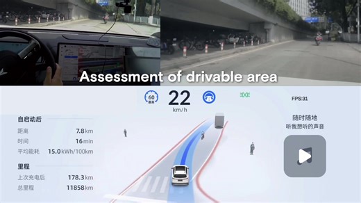 64K views · 113 reactions | #XNGP and XNet-enabled cars can precisely track up to 8 traffic lanes and other road users, compute drivable space, and simulate road conditions in real time. See below *Functions mentioned only apply to the XPENG models available in China. #AI #AutonomousDriving | XPENG | Facebook