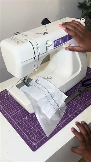 Trying out 3 out of the 15 different stitches on my New Sewing machine 👏 🧵🪡✂️ #sewing #stitches