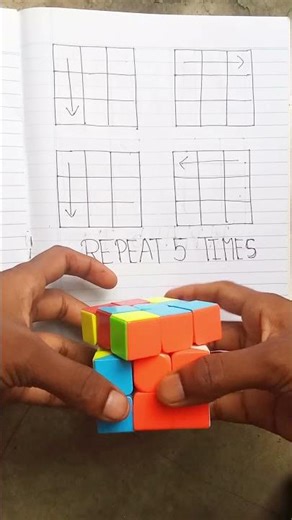 Growing Trick To Solve Rubic's Cube ll Rubic's Cube 60 Second Solution ll 🇮🇳 #cube #shorts