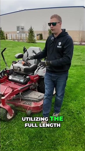 Master 'Tip to Tip' for Perfect Lawn Stripes! #shorts