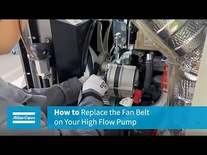 How to Replace the Fan Belt on Your High Flow Pump (Atlas Copco PAC F44 and PAC F66 Pumps)