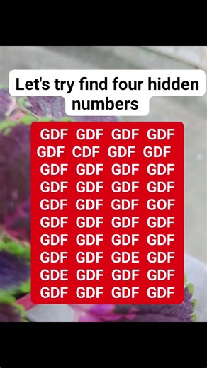 Let's try find four hidden numbers (part 1986} #brainteaser #search #find #puzzle