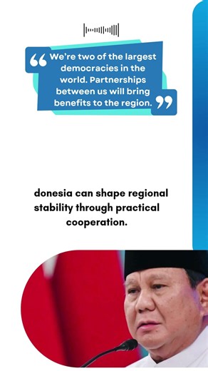 🇮🇳🤝🇮🇩 India–Indonesia Partnership Enters a More Strategic Phase