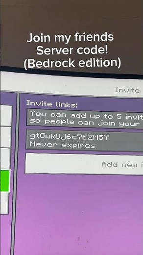 (Minecraft realm code! 2025 bedrock⭐️🌿) #minecraft #gaming #realm