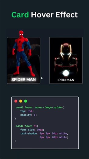 Cool Card Hover Effect in CSS 😍🔥 | #Shorts