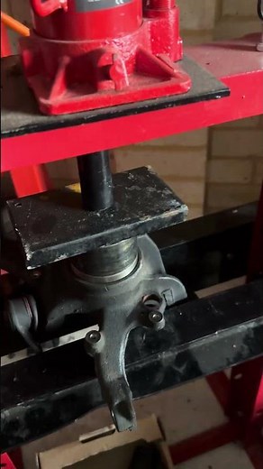 Pressing front wheel bearing