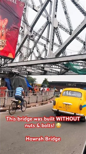 The Iconic Howrah Bridge You Must See Once! 🌉 #HowrahBridge #Kolkata #India