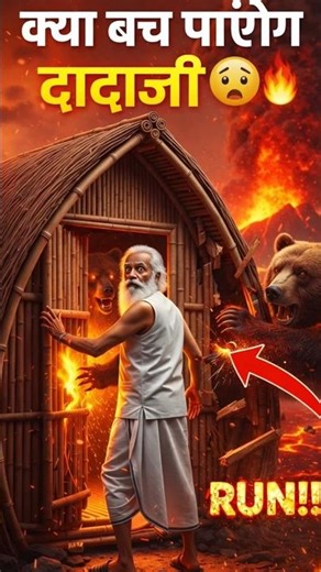 Maut Ke Muh Se Bachege Dada Ji🌋 Emotional Ending Survival #SurvivalChallenge #ViralStory #JungleLife