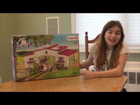 Schleich Horse Club Riding Center with Rider and Horses Figurine