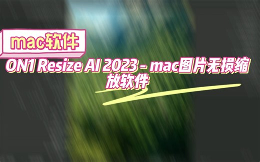ON1 Resize AI 2023 - mac图片无损缩放软件
